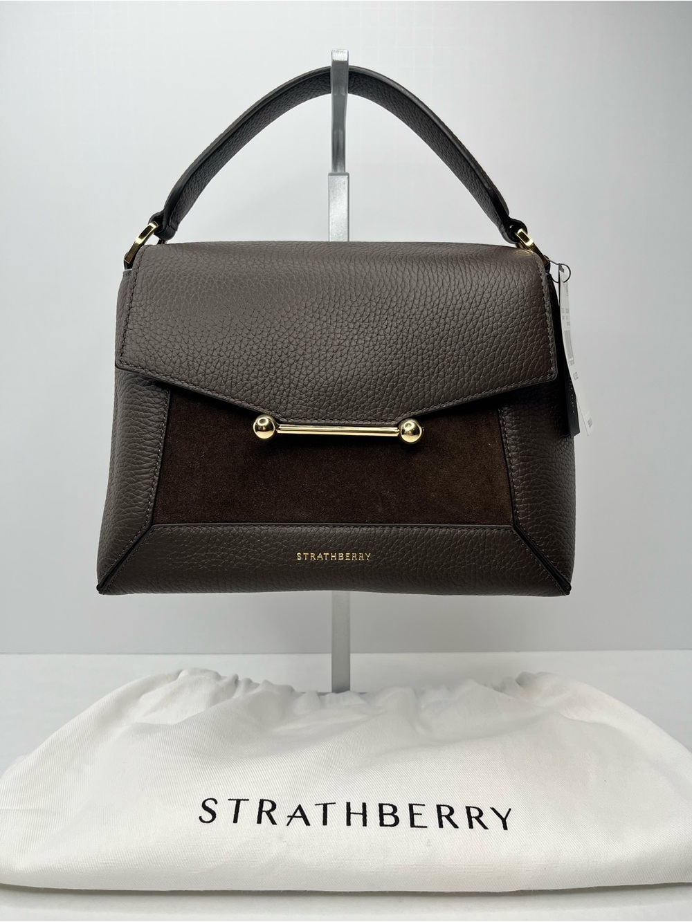 Strathberry Mosaic Bag Dark Chocolate